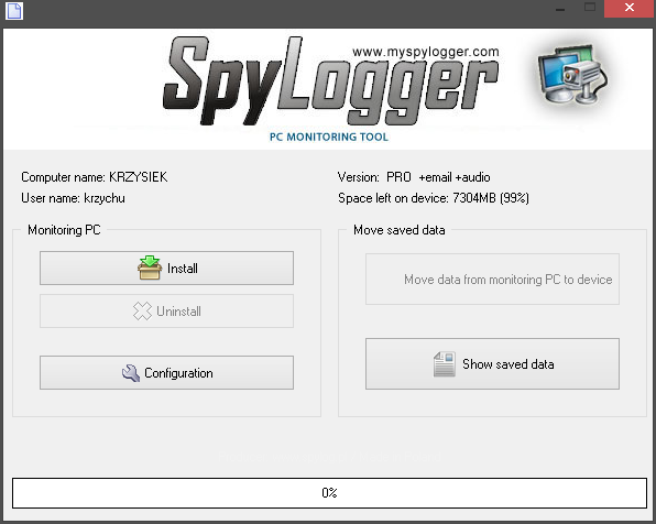 SpyLogger ® setup