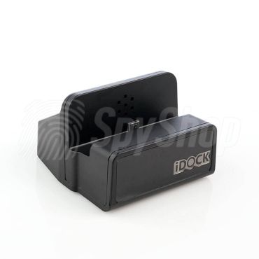 Mini WiFi spy camera CDC-1080FHD hidden in iOS, Android docking station
