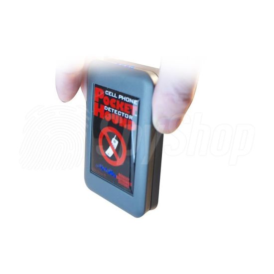 Portable mobile phone detector PocketHound – detection of cell phones and jammers in range up to 25 m