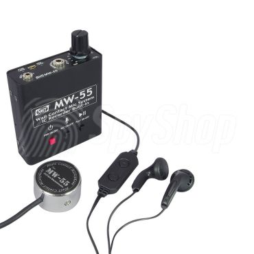 Wall listening device MW-55 with a stethoscope and a built-in memory for discreet listening through walls