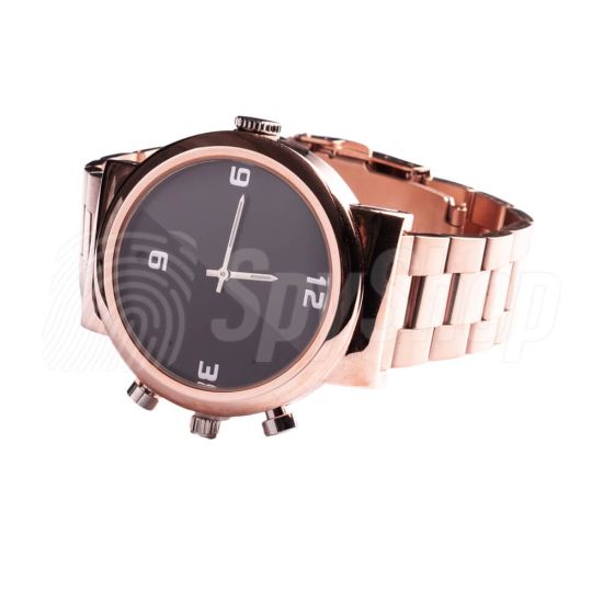 Hidden camera watch WW144 with full HD resolution and a built-in memory for discreet audio video recording