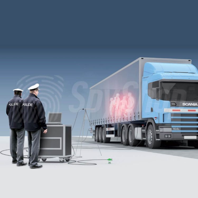 MDS System – detection of of heartbeats of humans hidden in vehicles and containers