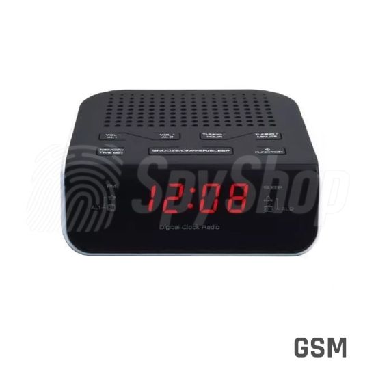 GSM Audio bug hidden in the clock radio with global range sensitive microphone