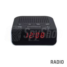 Audio surveillance bug discreetly concealed in an alarm clock with Quartz stabilization