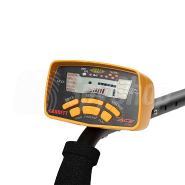 Garrett Ace 250 accurate metal detector for treasure hunters with 8 levels of sensitivity adjustment