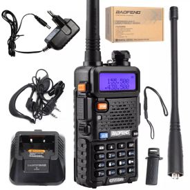 Baofeng UV-5R radio - range up to 3 km, frequencies 136-174 MHz / 400-520 MHz