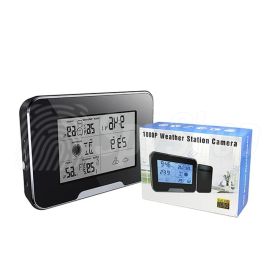 Weather station with hidden camera DVR-244 - WiFi, 90° viewing angle, motion detection up to 6m