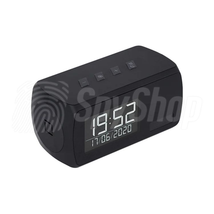 Digital alarm clock with hidden camera DVR-242 - up to 1 year of battery life