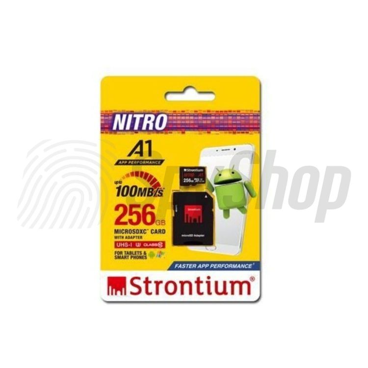 Memory card Strontium microSDHC 256GB Nitro A1 - fast transfer, high capacity