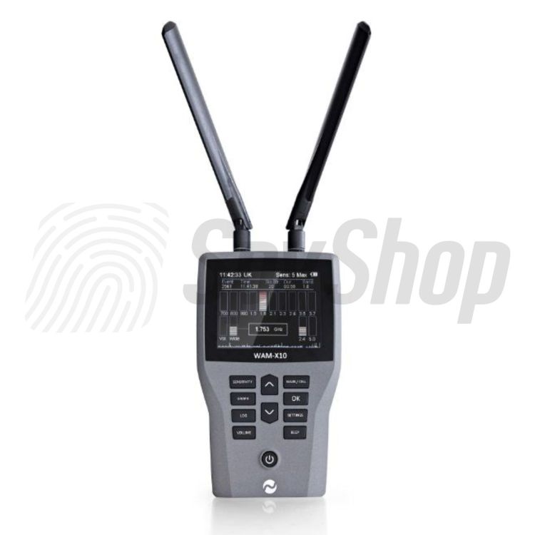 JJN WAM-X10 wireless activity scanner – 0-14 GHz, 2G/3G/4G/5G detection, WiFi, Bluetooth