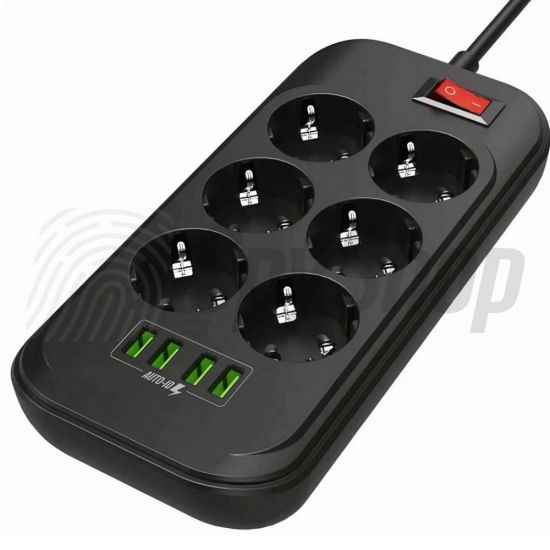 Discreet voice recorder DYK-L3 Wi-Fi hidden in a power strip for the office surveillance