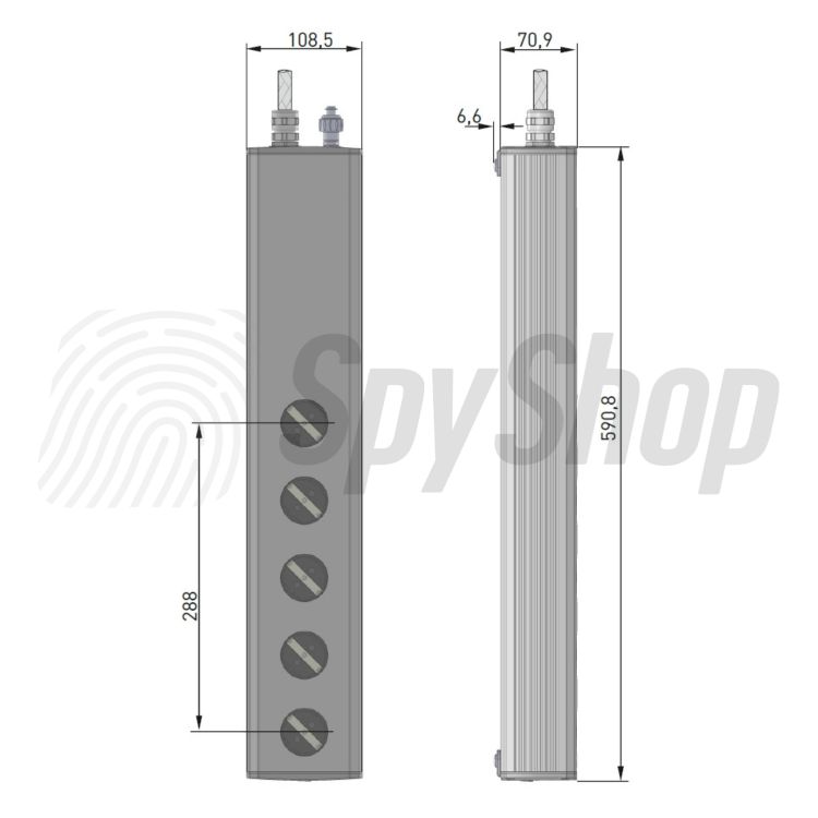Safety strip IT HEINEN Elektronik NOSPY BOX PRO - DCO filter, 4 variants available