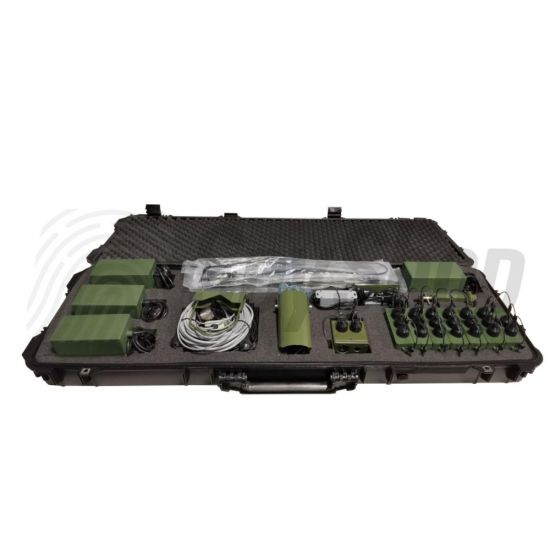 Seismic detector system CERBER for border protection - 33 sensors included