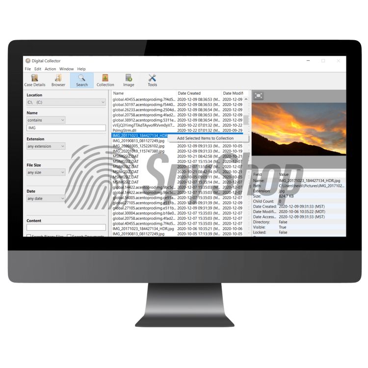 Forensic data collection software - Cellebrite Digital Collector | Cross-platform solution for Windows & macOS