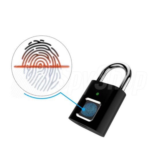 Fingerprint reader padlock - FPL-1 - for backpacks, suitcases and travel bags