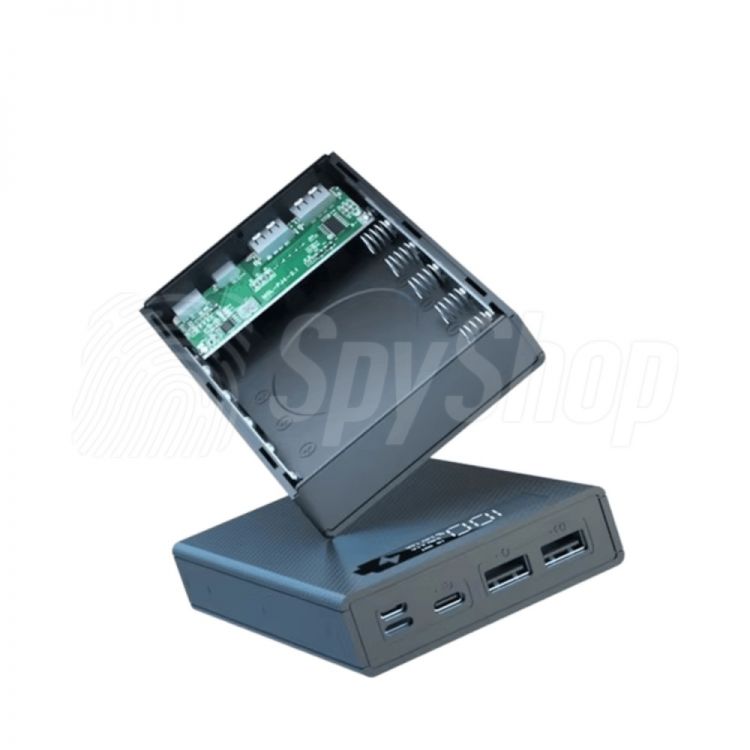 GSM eavesdropping in a powerbank GSM-PB1 - live monitoring, microphone with 6 m range