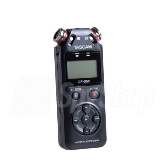 Audio recorder for journalists, vloggers or for podcasts - Tascam DR-05X - Pre-Recording function, up to 17h operation