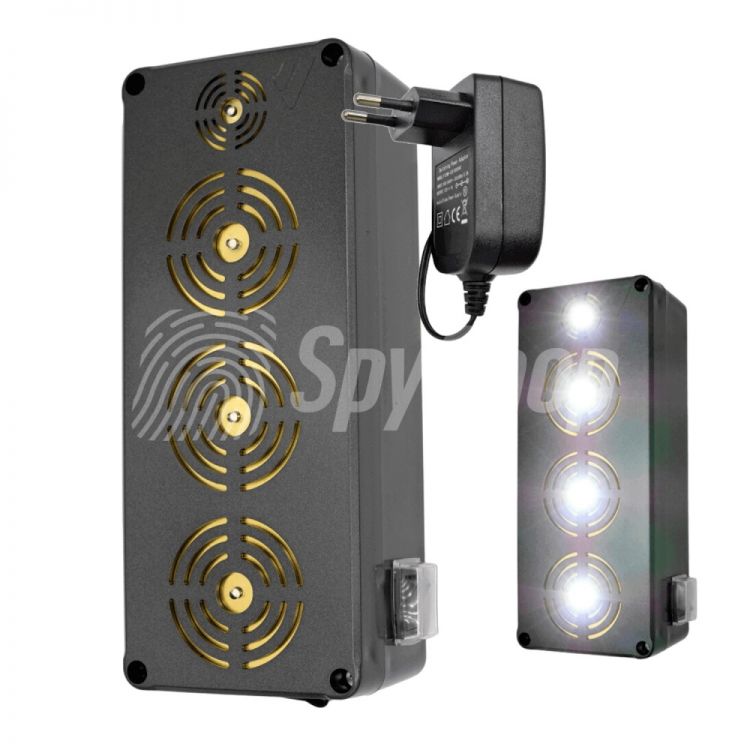 Rodent repeller Viano King Led OD-16 – protection range 3,500 m², ultrasound and flashing lights