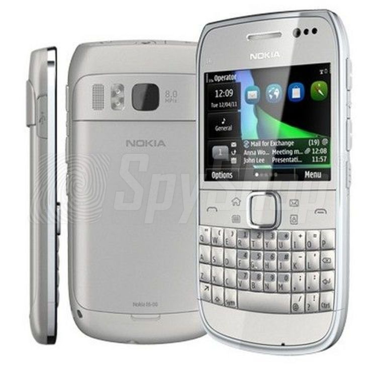 Nokia E6 phone with SpyPhone 7in1 Pro