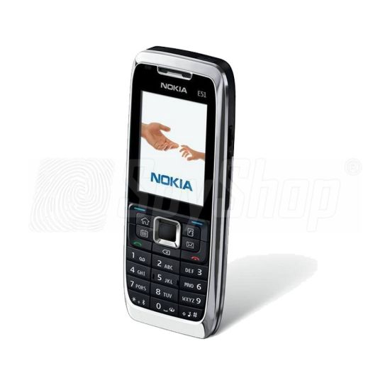 Classic Nokia E51 phone with SpyPhone 7in1 Pro