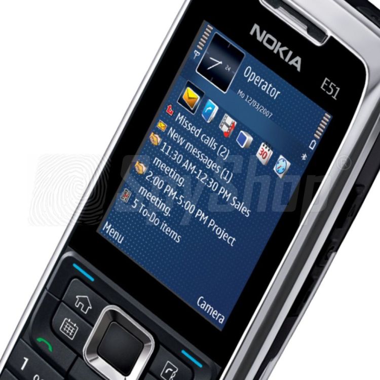 Classic Nokia E51 phone with SpyPhone 7in1 Pro