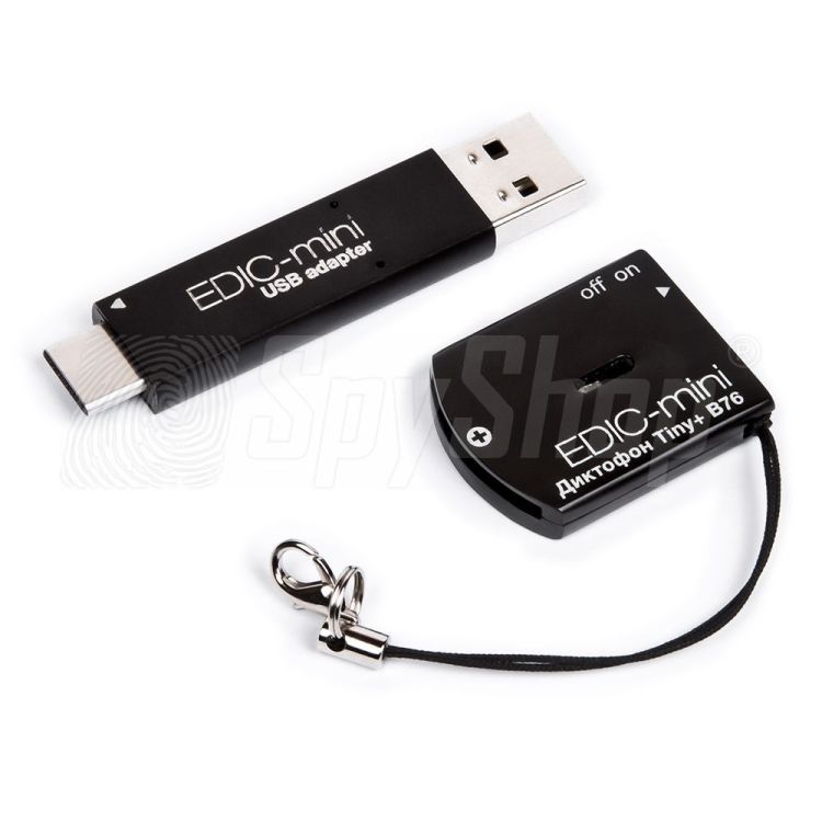 Edic mini Tiny + B76-150HQ sensitive free audio recorder