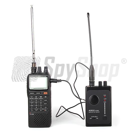Aceco FC-3002 and ICOM IC-R20 wiretaps detecting and locating set