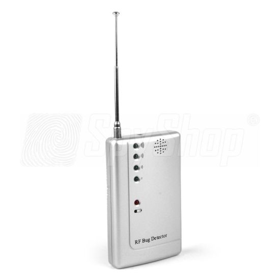 Radio frequency (RF) audio bug and camera detector