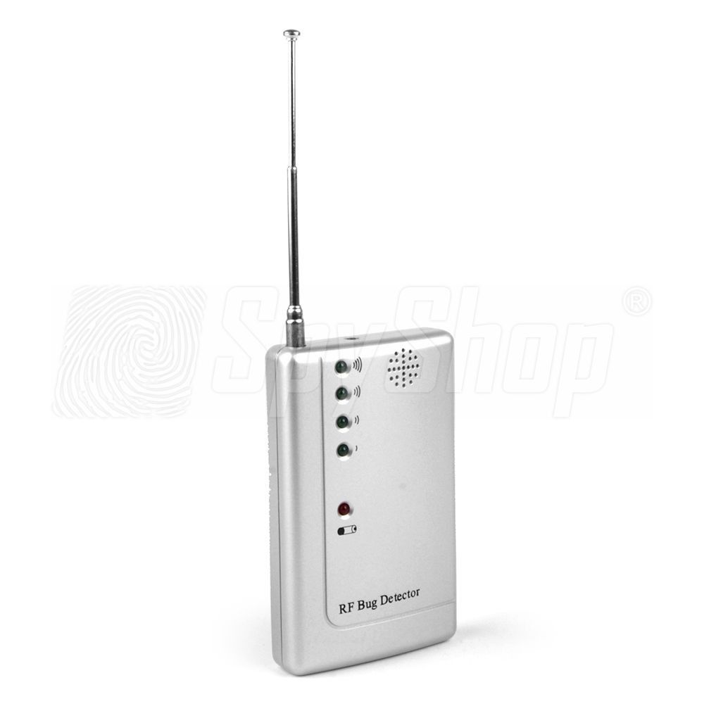 Radio frequency (RF) audio bug and camera detector