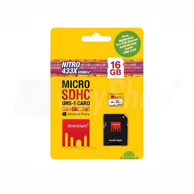 Strontium 16 GB microSDHC memory card