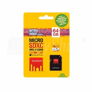 Strontium 64 GB microSDHC memory card