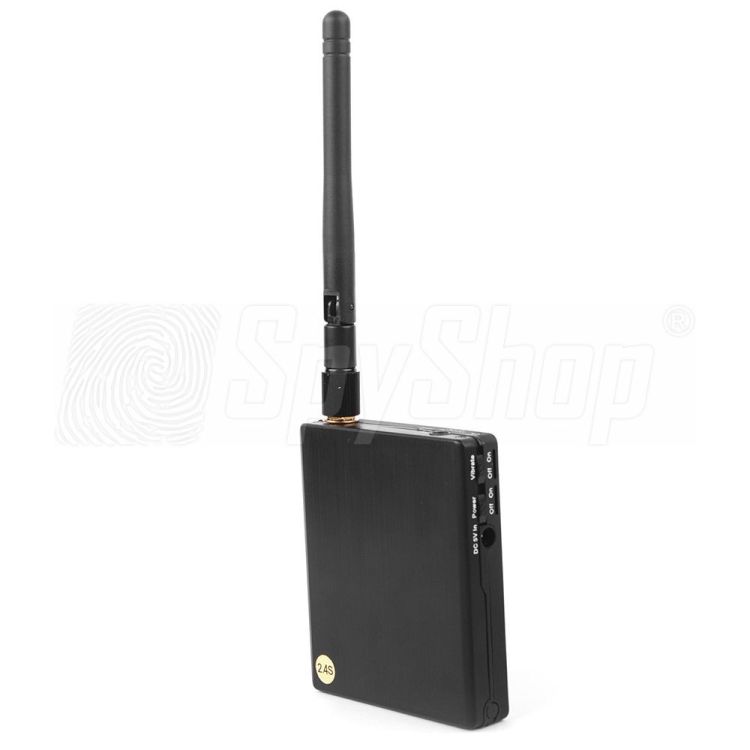 Wireless video sender TXRX-2455 with 8 available channels and operation time up to 3 hours