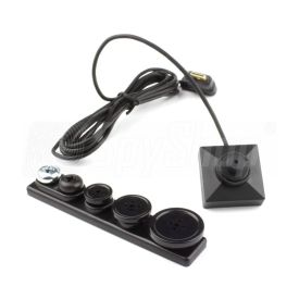 Button spy camera BU-18HD with Full HD quality for video recording and transmission