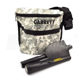 Metal detecting kit - Garrett Pro-Pointer II with shovel and treasure bag