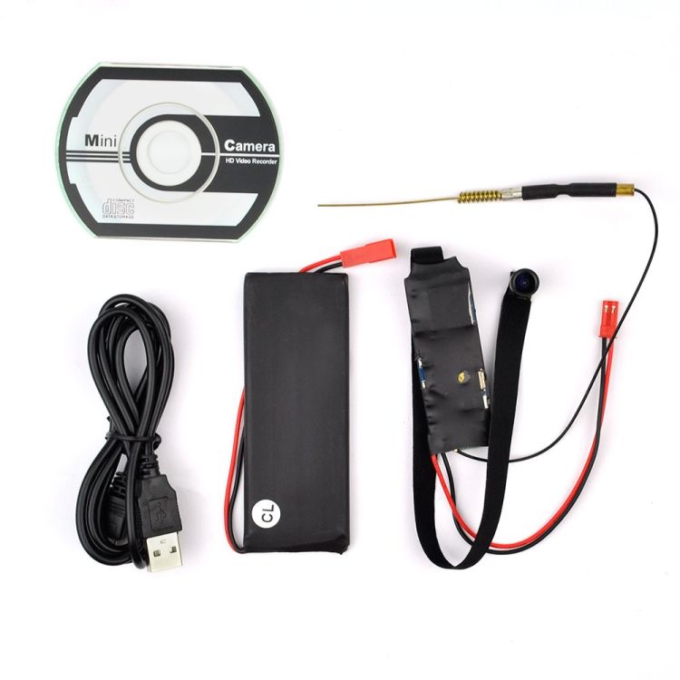 Pinhole spy camera S06-W with a WiFi module for home, office or store monitoring