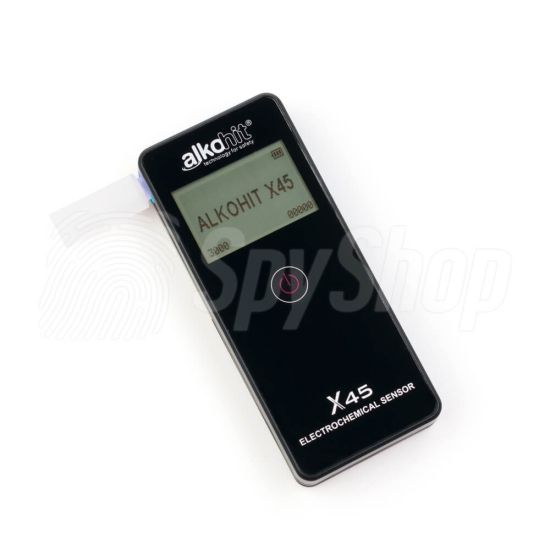 Portable breathalyzer Alkohit X45 with sensitive sensor and LCD screen