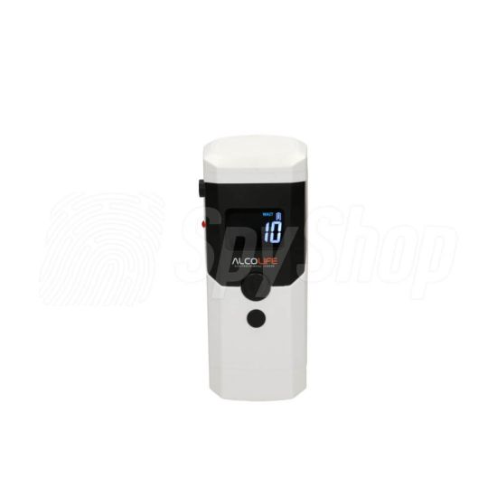 Mobile breathalyzer AlcoLife F3 with passive measurement and electrochemical sensor