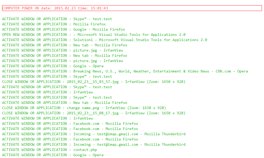 Model keylog spy software