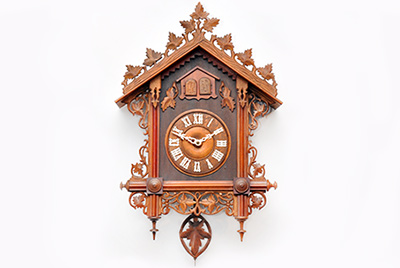 Mini camera in a cuckoo clock